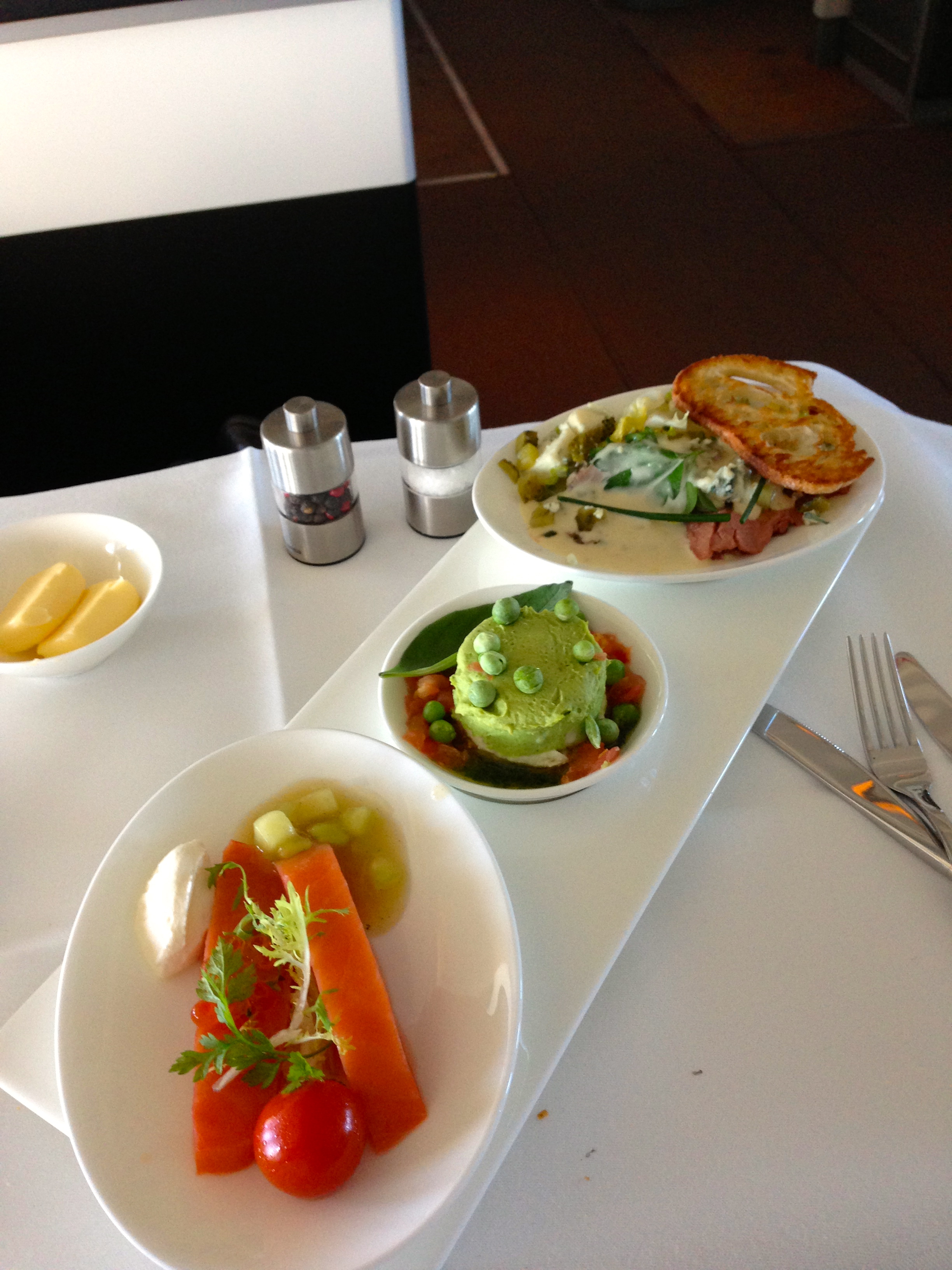 Lufthansa First Class Appetizers