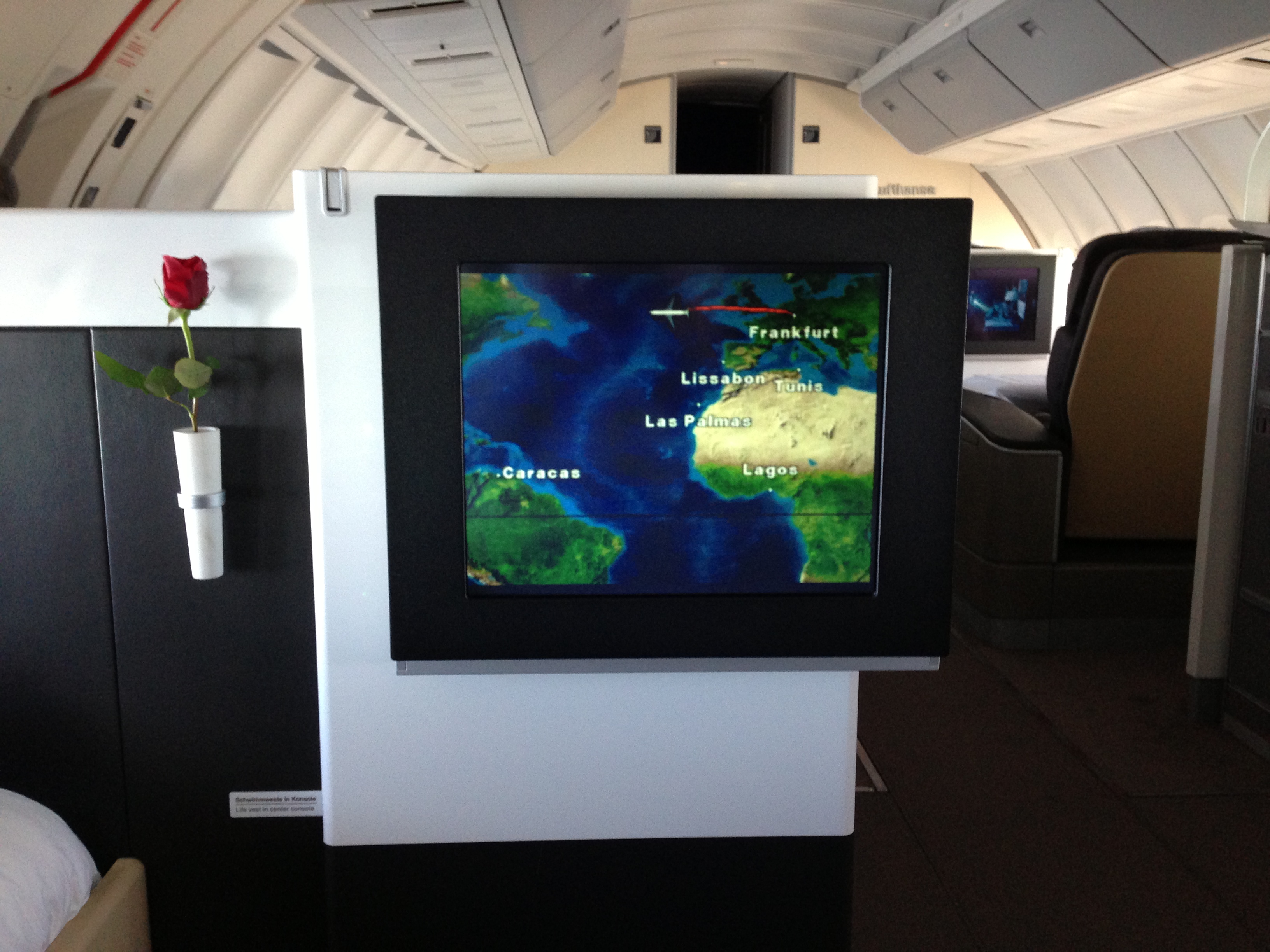 Lufthansa First Class In-Flight Entertainment IFE