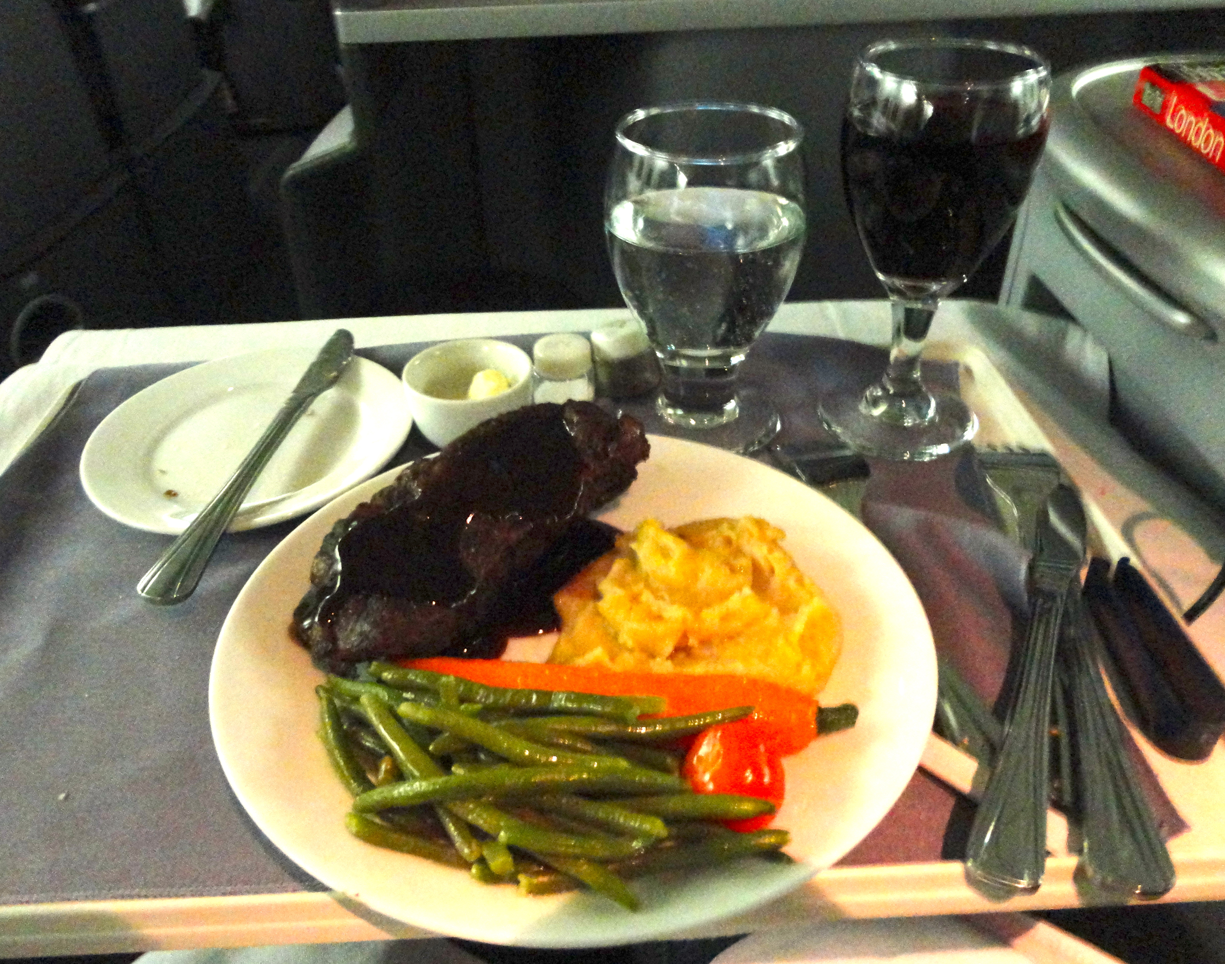 United Business Class Main Course